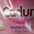 Swatch de Hanks : Cadum savon doux, Cadum