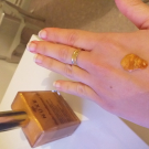 Swatch de Influence34 : Huile Prodigieuse Or - Huile Sèche multi-usages, Nuxe