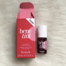 Swatch de Yous94 : Benetint Blush Liquide Joues et Lèvres, Benefit Cosmetics