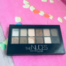 Swatch de Vanesssa : Palette ombre à paupières The Nudes, Maybelline New York