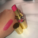 Swatch de e.a.s.beauty : Rouge Volupté Shine, Yves Saint Laurent