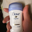 Swatch de Noreille : Déodorant Dove Original stick, Dove