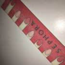 Swatch de Yous94 : Lime à ongle, Feuilles à décoller 6, Sephora