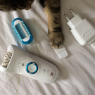 Swatch de GuntilipsSkincare : Silk épil 9 SkinSpa Wet & Dry, Braun