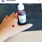 Swatch de Alison Calmer : AHA 30%   BHA 2% Peeling Solution, The Ordinary