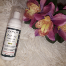 Swatch de edithbenfeghoul : Pschitt Magique Nouvelle Peau - Micropeeling visage sans grain, Garancia