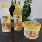 Swatch de minimeuf : Hair food banane shampoing, Garnier Fructis