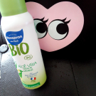 Swatch de LP991 : Bio Aloé Véra pointe de vanille, Monsavon