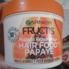 Swatch de Hikari : Masque réparateur HAIR FOOD PAPAYE, Garnier Fructis