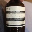 Swatch de Seb.lepanda : Geranium Leaf Body Cleanser, Aesop