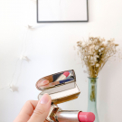 Swatch de Juste Sarah : Rouge G, Guerlain