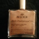 Swatch de samples.addict : Huile Prodigieuse Or - Huile Sèche multi-usages, Nuxe