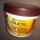 Swatch de anissafraise : Hair food macadamia Masque Lissant Garnier Fructis, Garnier