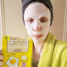 Swatch de lauriie31 : Glowing skin sheet mask with egg white, Aucune