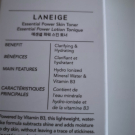 Swatch de flfl90 : Essential power skin toner combination to oily - Lotion tonique, Laneige