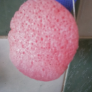 Swatch de Hikari : Éponge Konjac à la poudre de rose, Elite