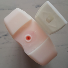 Swatch de Gabhy : Gel douche extra doux, pêche blanche & nectarine, Le Petit Marseillais