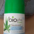 Swatch de marsolo : DEODORANT A LA PIERRE D'ALUN - Feur de lin, Biopha