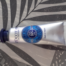 Swatch de Hopesia : Crème Mains Karité, L'Occitane