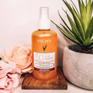 Swatch de Annafaitsonblog : Eau de protection solaire hâle sublimée SPF 50, Vichy