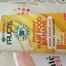 Swatch de Anaise80 : Hair food banane shampoing, Garnier Fructis