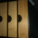 Swatch de Catarina : Petit rangement à tiroirs en bois naturel et noir, L?ACTION COSMETIQUE