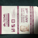 Swatch de Catarina : Masque tissus visage effet lift, Hayaseï