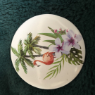 Swatch de Catarina : Miroir de poche palmiers et flamant rose, Centrakor