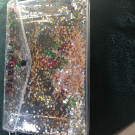 Swatch de Catarina : Trousse transparente et pailletée, Sephora