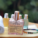 Swatch de houria.maameri : Huile Prodigieuse - Huile sèche multi-fonctions visage, corps, cheveux, Nuxe