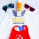 Swatch de Lemoncello : Crème SPF 50, Avène