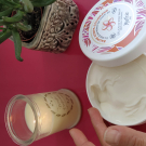 Swatch de quigane : Baume Corps Gourmand à l'Huile de Monoï de Tahiti, Marilou Bio