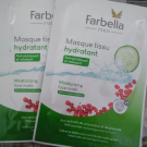 Swatch de Hikari : Masque tissu hydratant concombre et grenade, Aldi