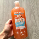 Swatch de VeroToulouse : Gel Douche Fleur d'oranger monoï, Energie Fruit