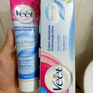 Swatch de sousou39 : Crème dépilatoire peaux sensibles, Veet