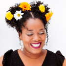 Swatch de My curly kinky hair : Better Than Sex Mascara, Too Faced