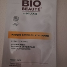 Swatch de jujupartenariat : Masque Détox Vitaminé à l'eau d'orange, Bio Beauté by Nuxe