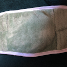 Swatch de Catarina : Gants démaquillant vert, L?ACTION COSMETIQUE