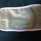 Swatch de Catarina : Gants démaquillant vert, L?ACTION COSMETIQUE