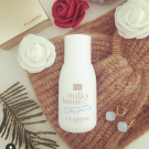 Swatch de supersassa34220 : MilkyBoost - Lait Maquillant Teint bonne mine & hydratation, Clarins