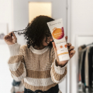 Swatch de Mylittlecurlies : Gelée capillaire BOOST CURL des Secrets de Loly, ZAWEMA