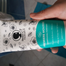 Swatch de bidoune : Première mousse shampooing purifiant, Noire ô naturel
