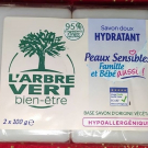 Swatch de Dorianetesteuse : Savon doux hydratant Peaux sensibles L'arbre Vert, L'arbre Vert