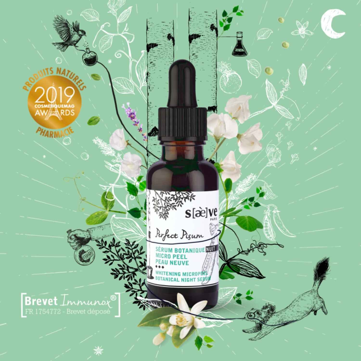 Sérum Botanique Nuit Micro-Peel Peau Neuve de Saeve, Saeve : lucie.lorette aime !