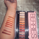 Swatch de Gorgeous.French : Palette de 12 Fards à Paupières BYS, MY Maquillage