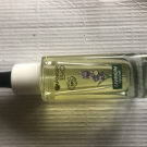 Swatch de Catarina : Huile visage lissante éclats lavandin, Garnier Bio
