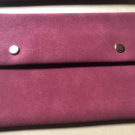 Swatch de Catarina : Pochette à maquillage aspect cuir rouge, Aliexpress