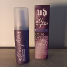 Swatch de JustTalkingAbout_Us : Spray Fixateur de Maquillage - Longue Tenue All Nighter, Urban Decay