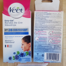 Swatch de Floralie1bis : VEET Easy-Gel, Bandes de cire Waxstrips, Peaux sensibles, Veet