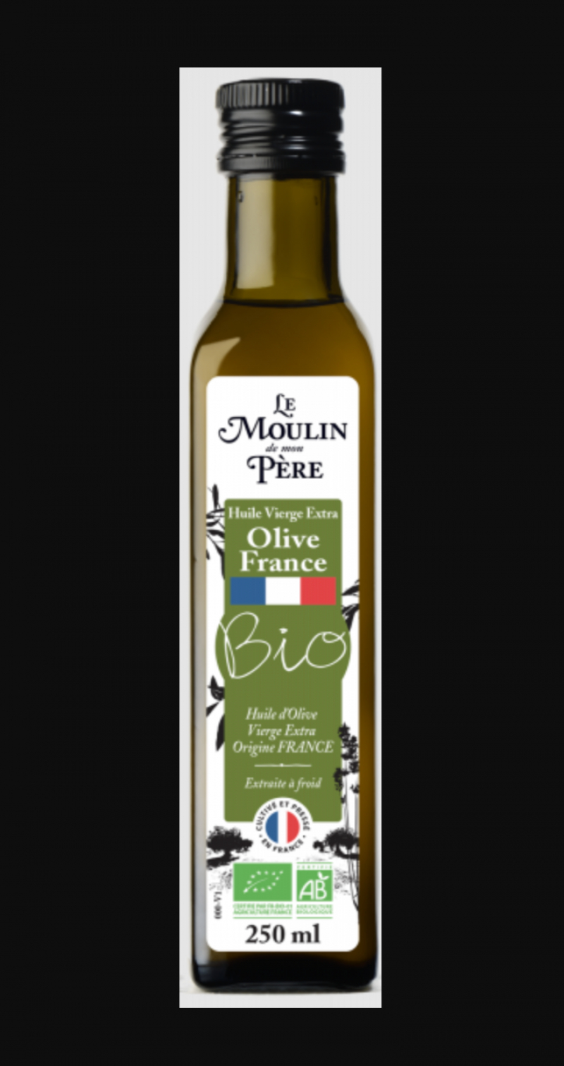Huile d'Olive Vierge Extra Bio Origine France - Émile Noël 